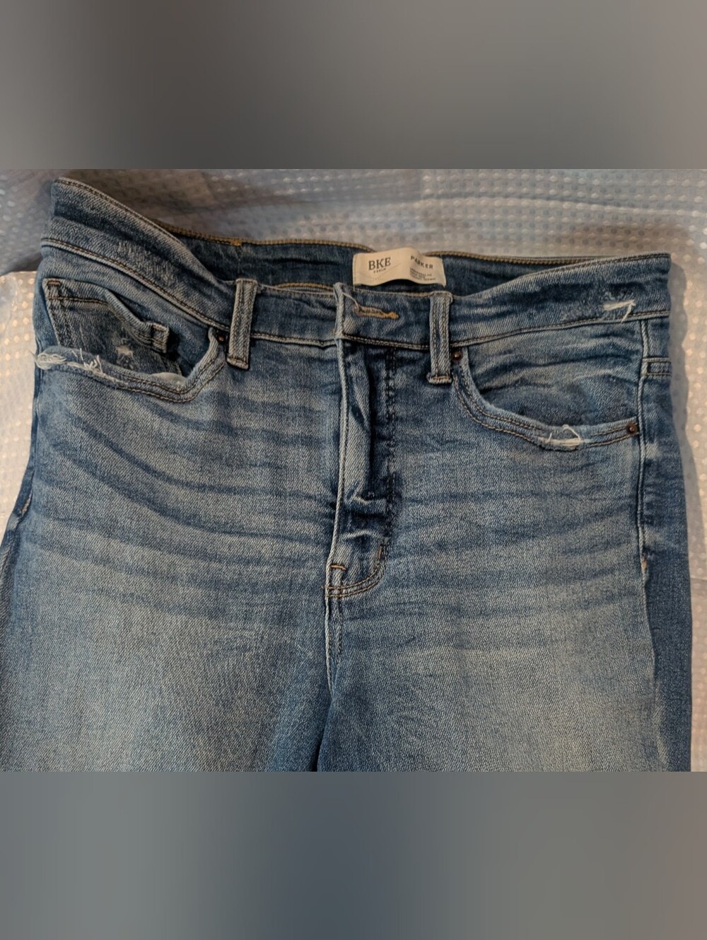 BKE Parker High-Rise Skinny Light Blue Denim Jeans